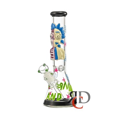 WATER PIPE 7mm GLOW IN DARK MAD SCIENTIST ZOMBIE WP25027 1CT